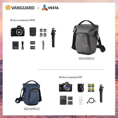 купити Сумки для фототехніки Vanguard Сумка Vanguard Vesta Aspire 15Z Gray (Vesta Aspire 15Z GY)