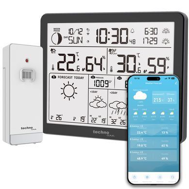 купить Метеоприборы Technoline Метеостанция Technoline Tuya Smart/SmartLife WD3000 Black (WD3000)