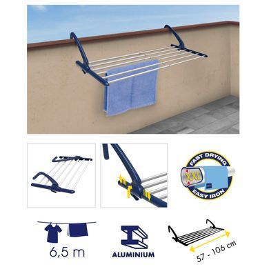 Сушарка для білизни навісна Casa Si BalconFlex Mono White (CS92183B04)