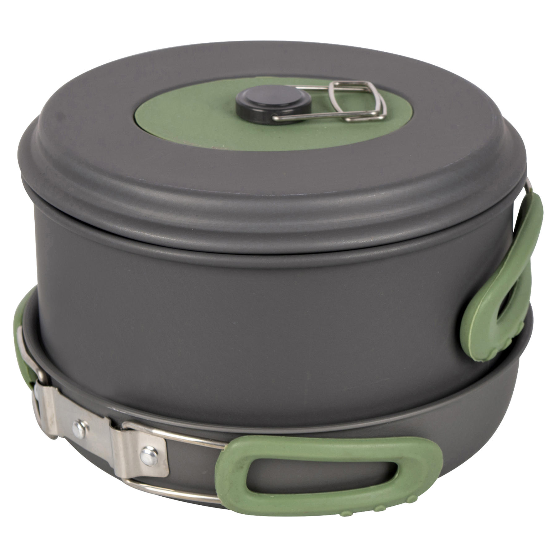 Набір посуду Bo-Camp Explorer 4 Pieces 19 Hard Anodized Grey/Green (2200241) — фото 4