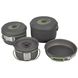 Набір посуду Bo-Camp Explorer 4 Pieces 19 Hard Anodized Grey/Green (2200241)