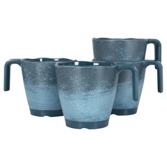 Набір чашок Gimex Mug Stone 4 Pieces 4 Person Dark Blue (6917120)