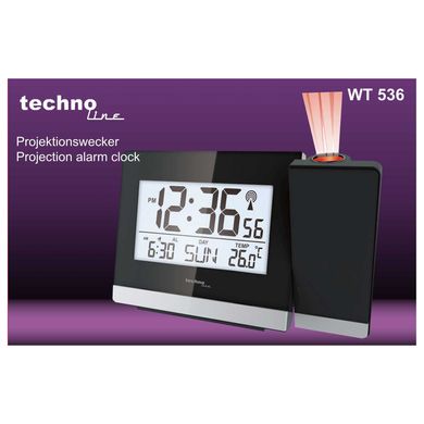 купить Часы проекционные Technoline Часы проекционные Technoline WT536 Black (WT536)