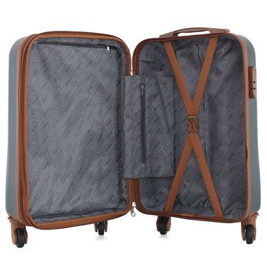 Чемодан Semi Line 20" (S) Green-Grey (T5584-2)