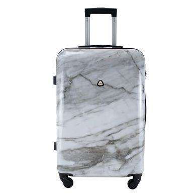 Валіза Semi Line 24" (M) White Marble (T5731-2)