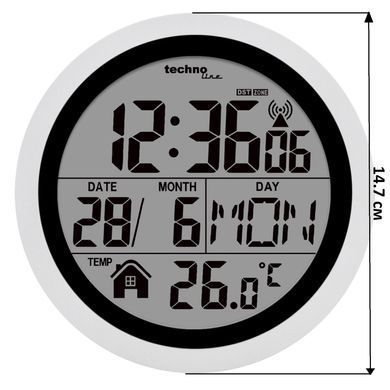 купить Часы настольные Technoline Часы настенные Technoline WT3005 Bath Clock Silver (WT3005)