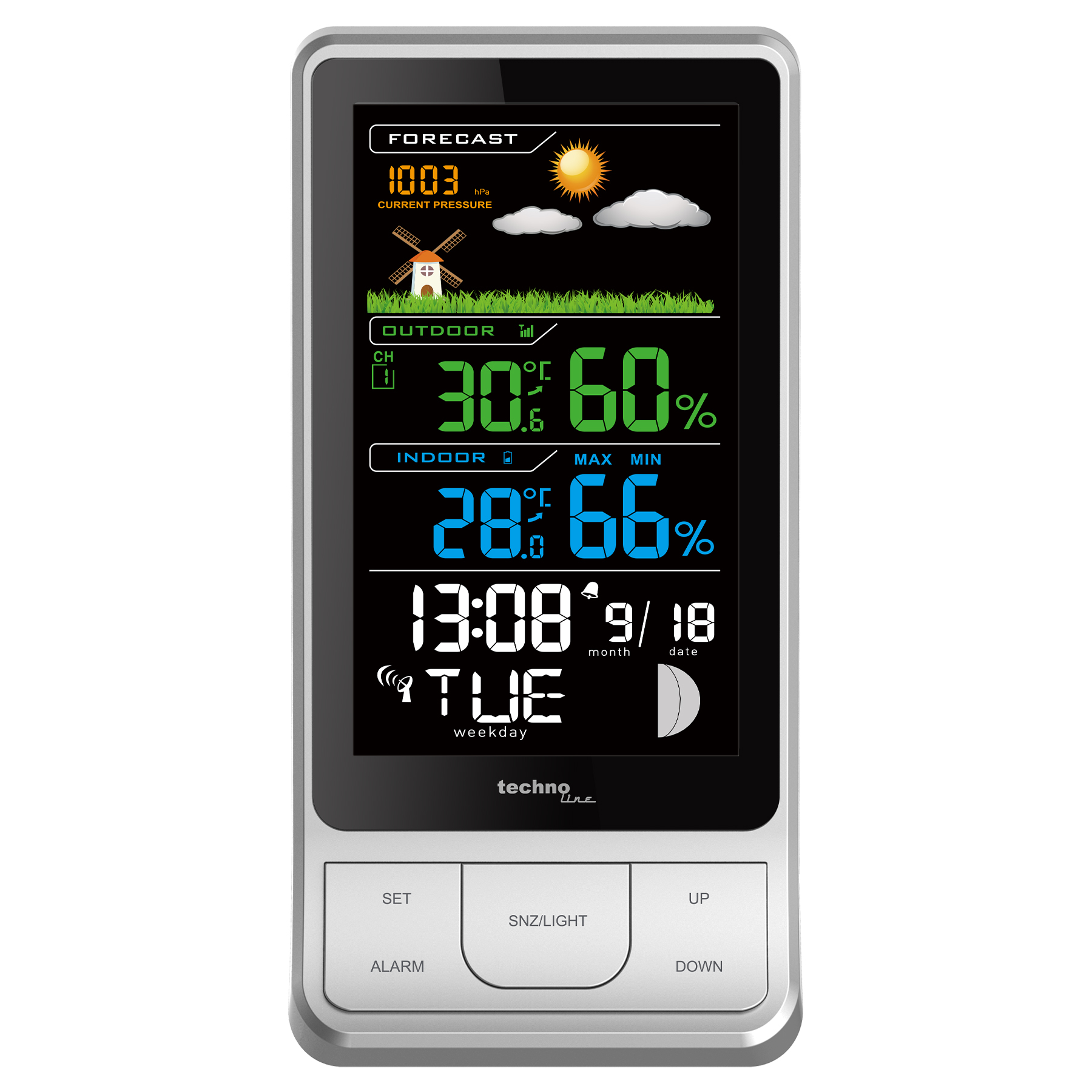 Метеостанція Technoline WS6441 Black/Silver (WS6441) — фото 2