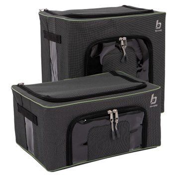 Комплект боксів-органайзерів складаних Bo-Camp Box Set M+L Anthracite (1709280)