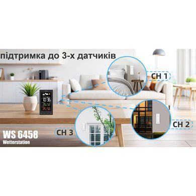 Метеостанція Technoline WS6458 Black (WS6458)
