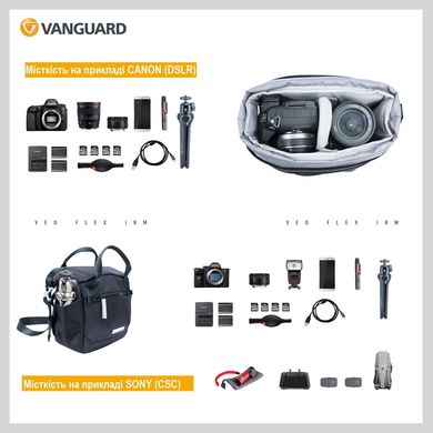 купить Сумки для фототехники Vanguard Сумка Vanguard VEO Flex 18M Black (VEO Flex 18M BK)