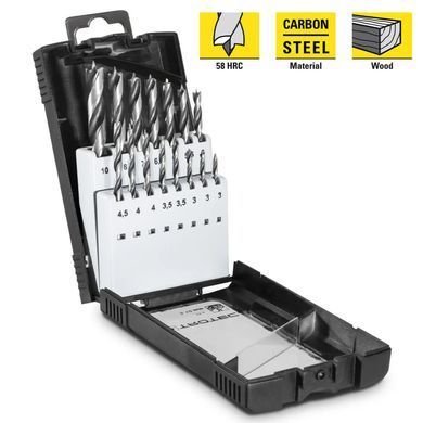 Набір свердел по дереву Trotec 15 pieces Wood Drill Set (6200001101)