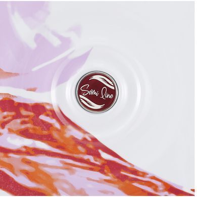 Валіза Semi Line 20" (S) White/Red Print (T5654-1)