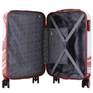 Валіза Semi Line 20" (S) White/Red Print (T5654-1)