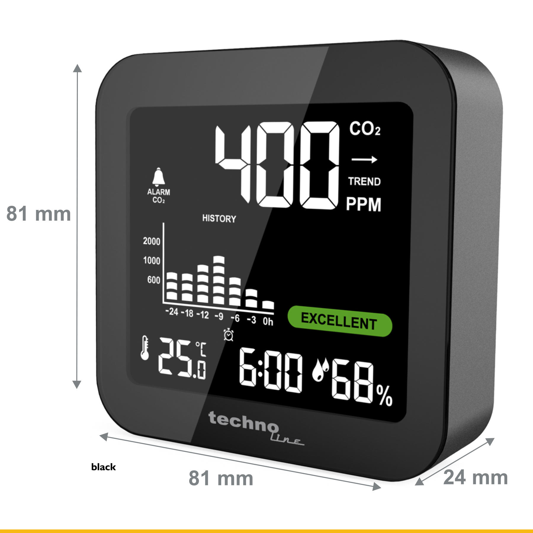 Метеостанція Technoline WL1025 Black (WL1025) — фото 2